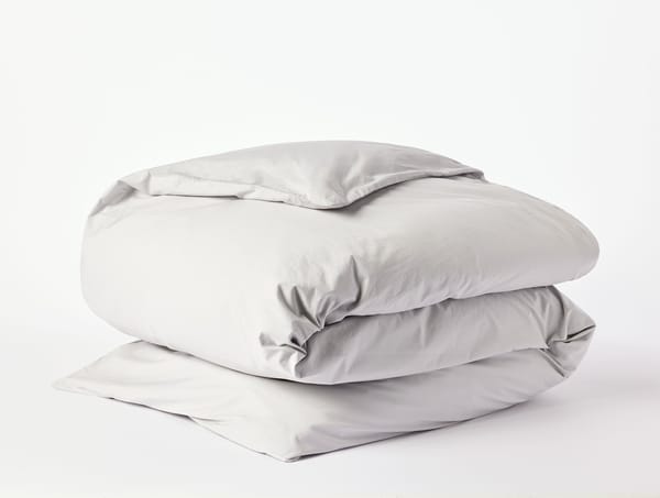 300 Thread Count Organic Percale Duvet Cover | Seal