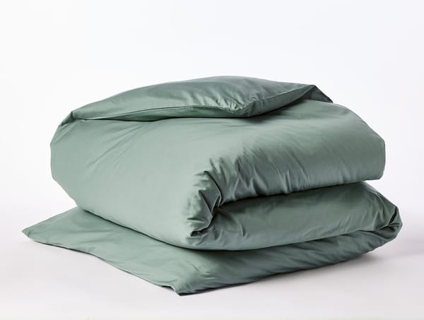 Cloud Soft Organic Sateen Duvet Cover | Sage