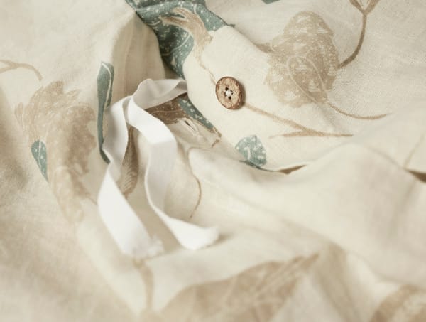 Aurora Print Duvet Cover | Natural w/Surf