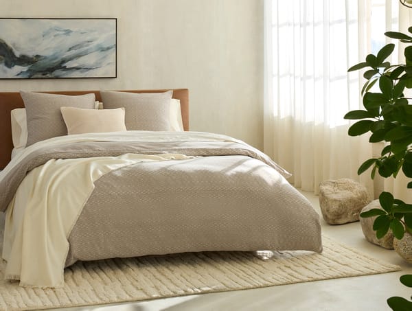 Capitola Organic Duvet Cover | Walnut