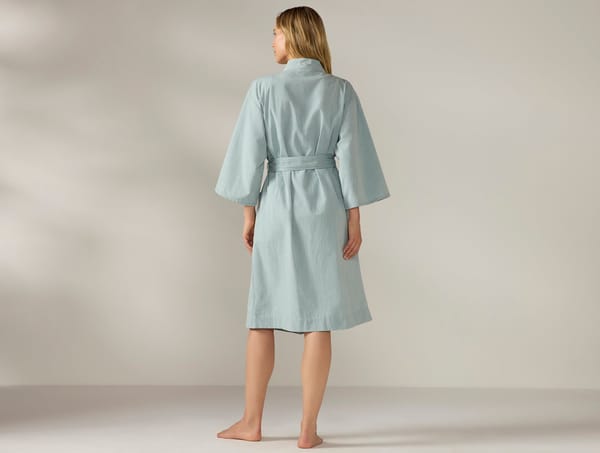 Women's Isla Organic Cotton Robe | Surf Chambray