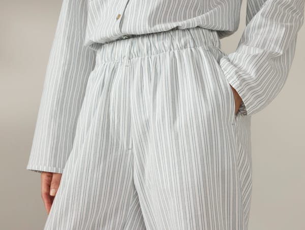 Women's Isla Organic Cotton Long Sleeve Pajama Set | Sage w/Gulf