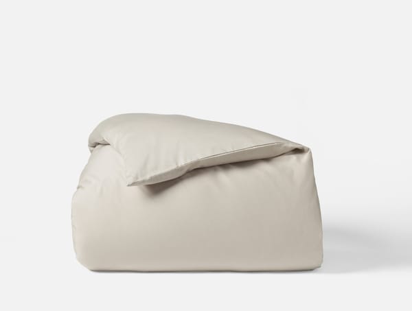 Cloud Soft Organic Sateen Duvet Cover | Stone