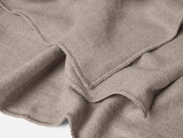 Pacaya Baby Alpaca Throw | Taupe Heather