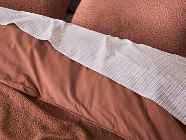 Organic Crinkled Percale™️ Fitted Sheets | Sedona