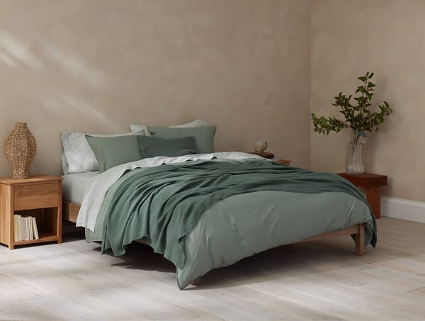 Topanga Organic Matelasse Blanket | Juniper