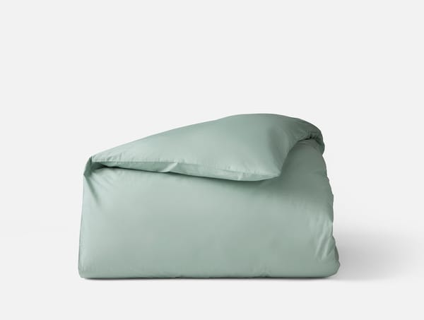 Refined Organic Percale Duvet Cover - Coyuchi | Seafoam