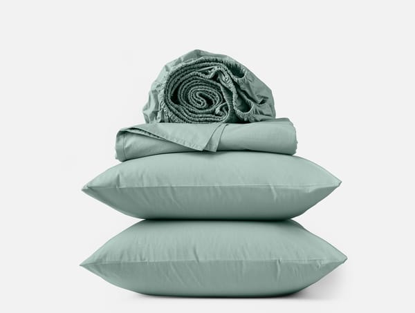 Refined Organic Percale Sheet Set - Coyuchi | Seafoam