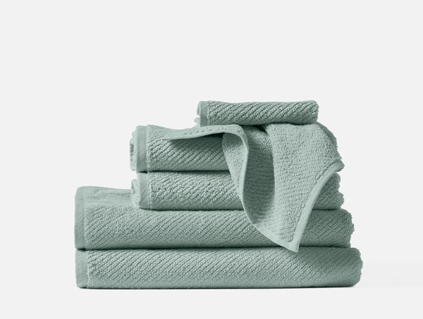 Air Weight® Organic Towels - Set of 6 - Coyuchi | Sea Mist