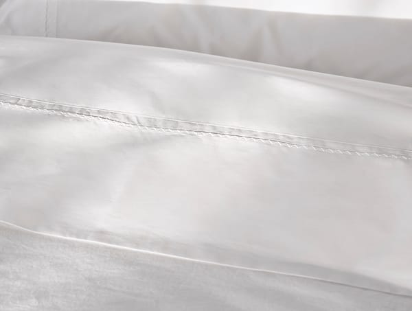Trailing Embroidered Organic Sheet Set - Coyuchi | Alpine White