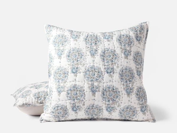 Flores Handstitched Organic Sham - Coyuchi | Tidal