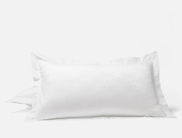 Heirloom Organic Jacquard Sham - Coyuchi | Alpine White