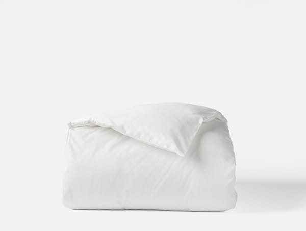 Heirloom Organic Sateen Duvet Cover - Coyuchi | Alpine White