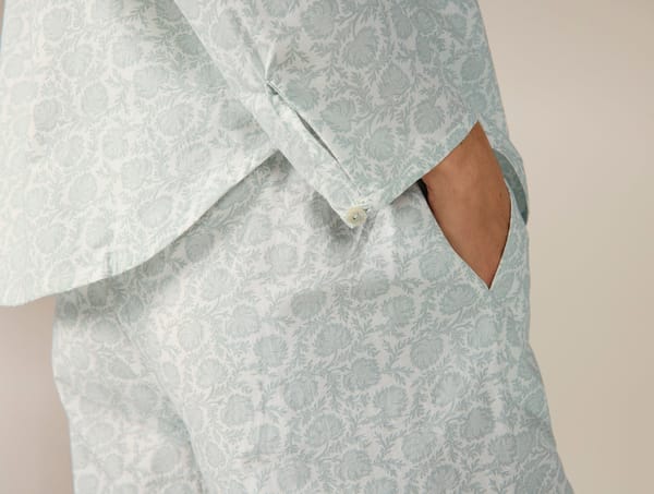 Women's Isla Organic Cotton Long Sleeve Pajama Set - Coyuchi | Dew Robles