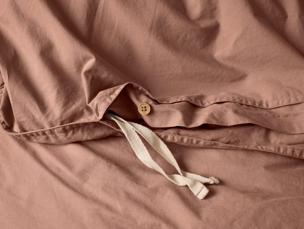 Organic Crinkled Percale™ Duvet Cover - Coyuchi | Praline