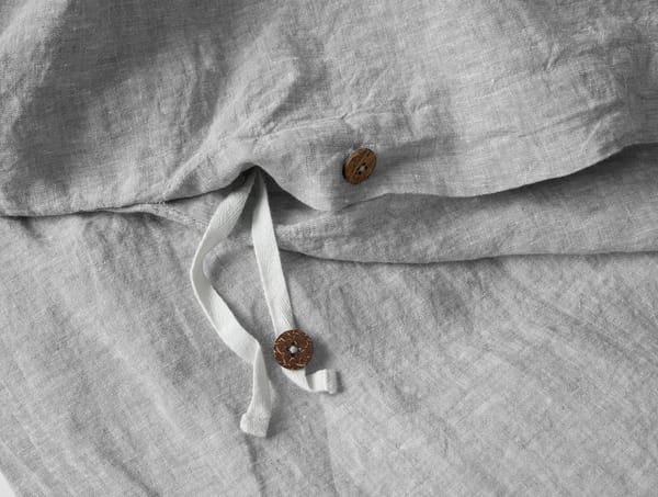Organic Relaxed Linen Duvet Cover - Coyuchi | Slate Chambray