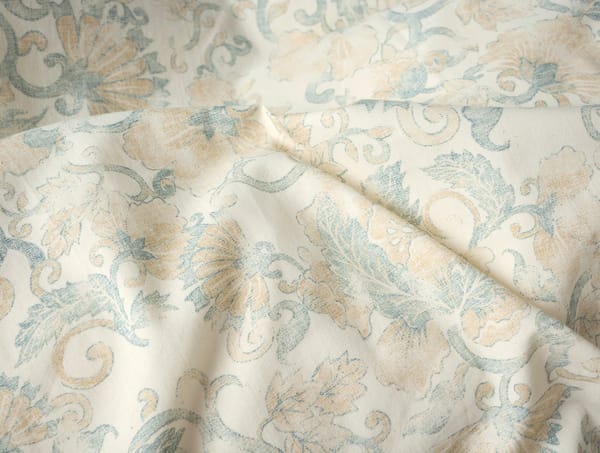 Solana Organic Print Duvet Cover - Coyuchi | Tidal w/Doe