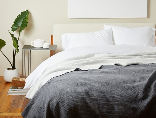 Cozy Cotton Organic Blanket | Charcoal