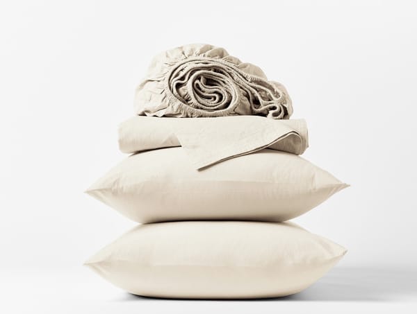 Organic Crinkled Percale™ Sheet Set - Coyuchi | Undyed