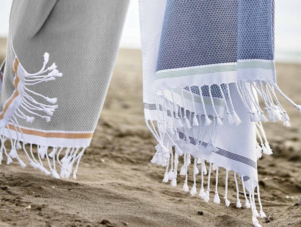 Mediterranean Organic Towels | Lake w/Sea Spray