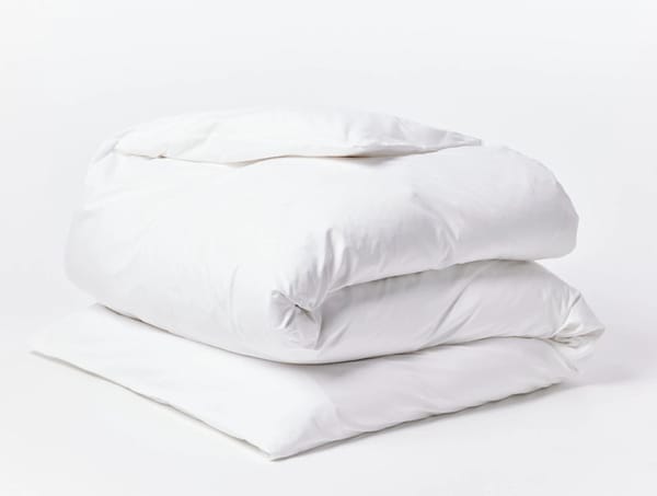 Heritage Organic Percale Duvet Cover | Alpine White