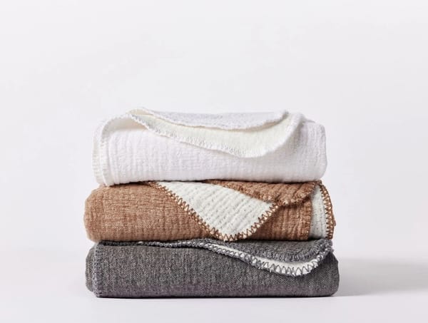 Cozy Cotton Organic Throw | Charcoal