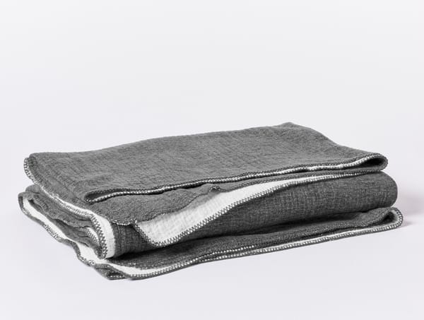 Cozy Cotton Organic Blanket | Charcoal
