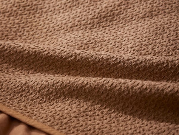 Honeycomb Organic Blanket | Ginger
