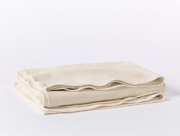 Honeycomb Organic Blanket | Undyed