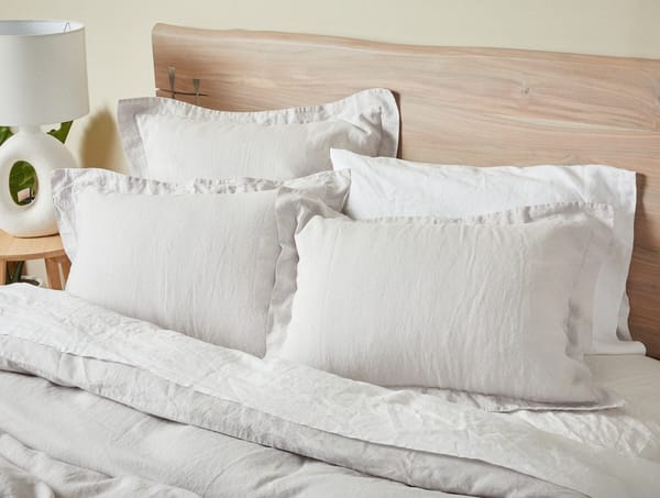 Organic Relaxed Linen Duvet Cover | Fog