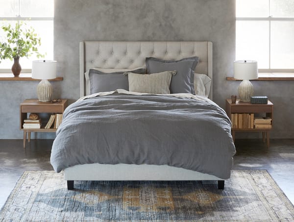 Organic Relaxed Linen Duvet Cover | Slate