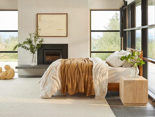 Topanga Organic Matelasse Blanket | Hazel
