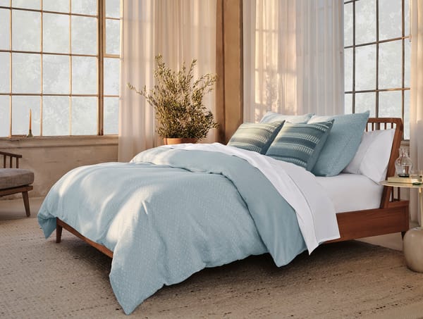 Capitola Organic Duvet Cover - Coyuchi | Dew