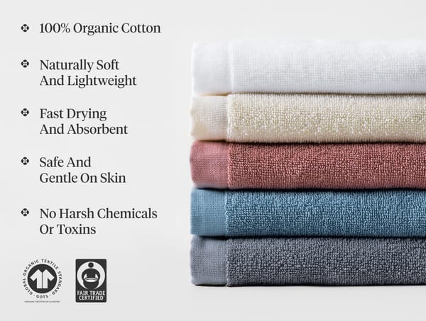Classic Organic Towels - Set of 6 - Coyuchi | Undyed