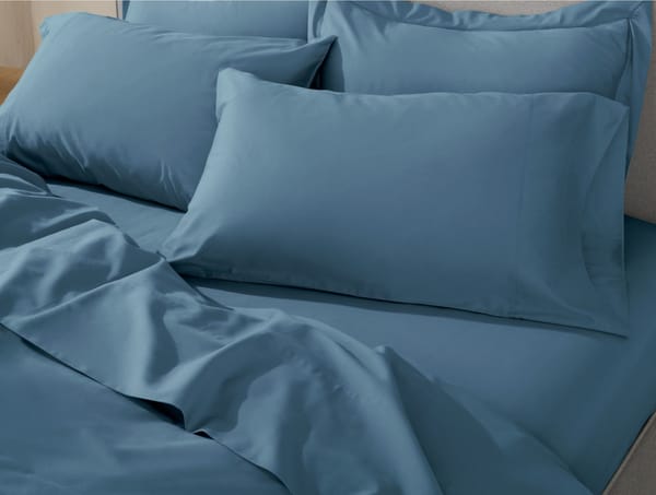 Classic Organic Sateen Sheet Set - Coyuchi | Cerulean