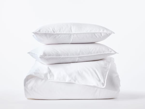 Organic Crinkled Percale™ Duvet Set | Alpine White
