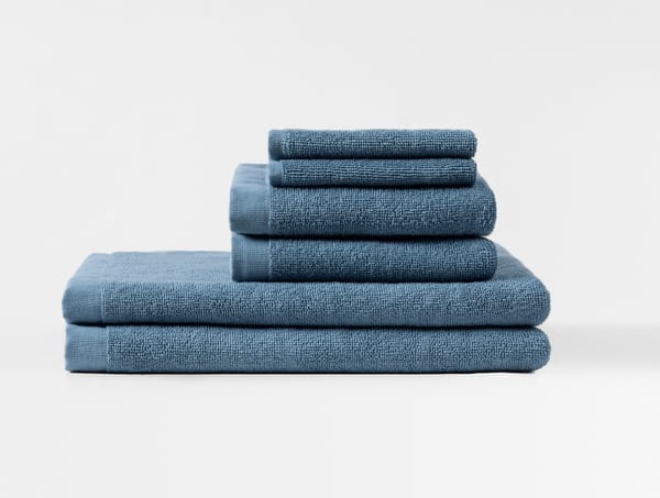 Classic Organic Towels - Set of 6 - Coyuchi | Cerulean