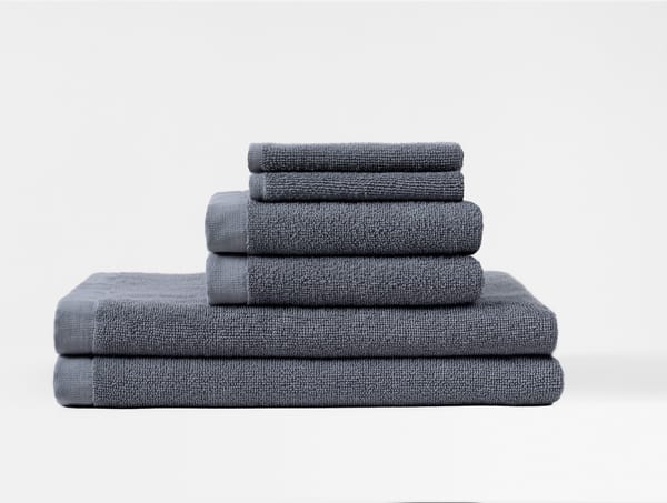 Classic Organic Towels - Set of 6 - Coyuchi | Graphite