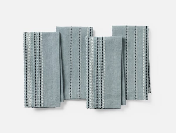 Lobos Organic Napkins, Set of 4 - Coyuchi | Gulf w/Lagoon