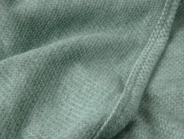 Sequoia Washable Organic Cotton & Wool Throw | Fern