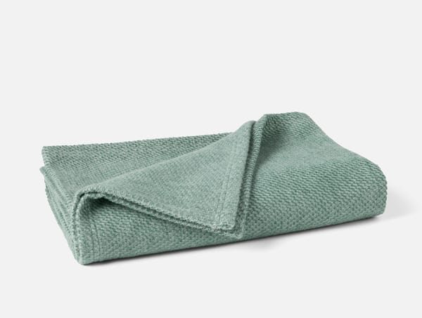 Sequoia Washable Organic Cotton & Wool Throw | Fern