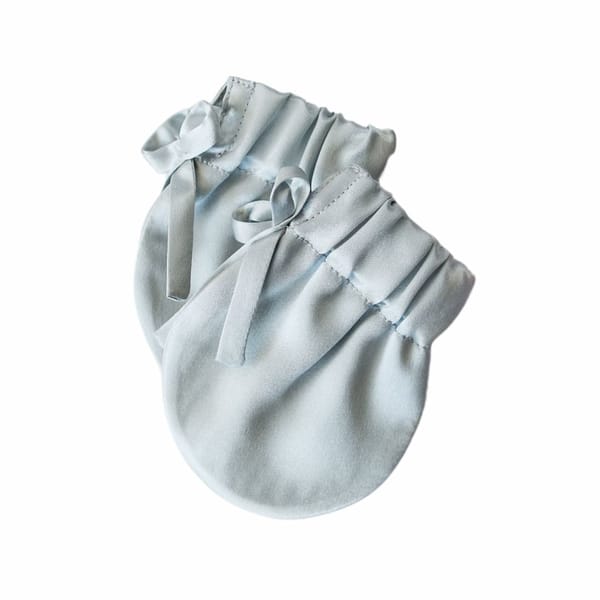 Organic Charmeuse Silk Baby Mittens - Image 4