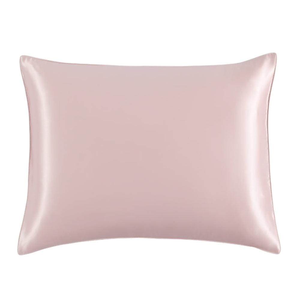 Luxurious blue mulberry silk pillowcase with a smooth satin finish, designed for soft skin and hair care.