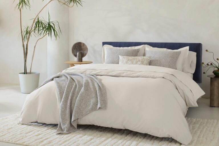 Cloud Soft Organic Sateen Duvet Cover | Stone
