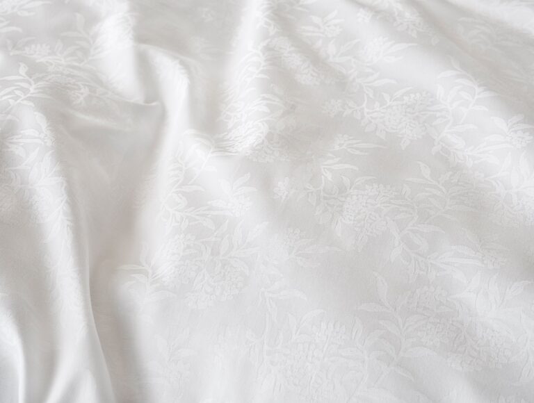 Heirloom Organic Jacquard Sheet Set - Coyuchi | Alpine White