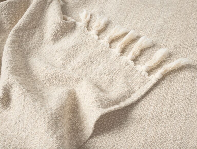 Lido Organic Throw - Coyuchi | Undyed w/Khaki