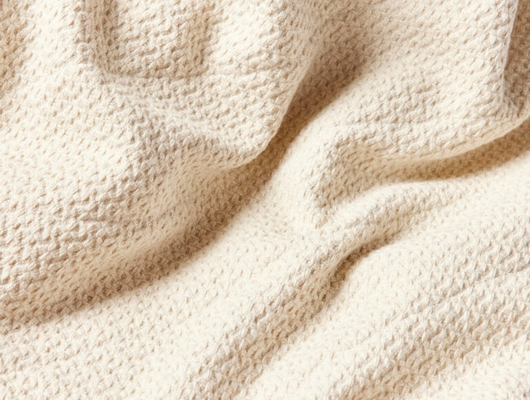 Honeycomb Organic Heavyweight Throw | Undyed