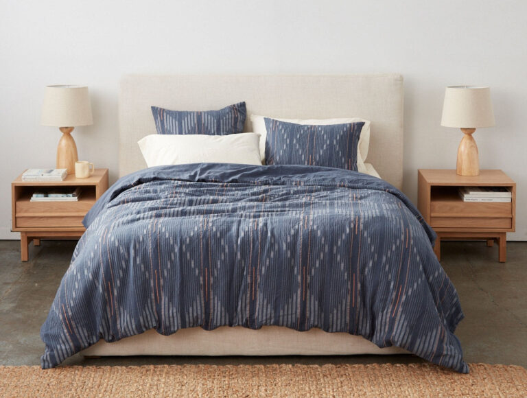 Morelia Organic Duvet Cover | Moonlight Blue