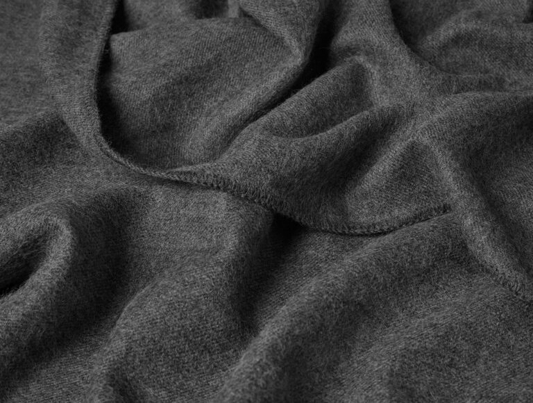 Pacaya Baby Alpaca Throw | Charcoal Heather