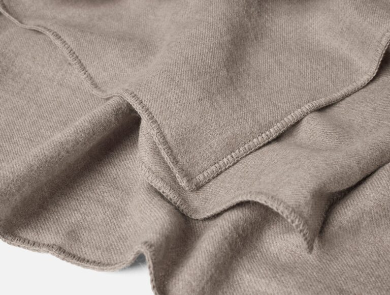 Pacaya Baby Alpaca Throw | Taupe Heather
